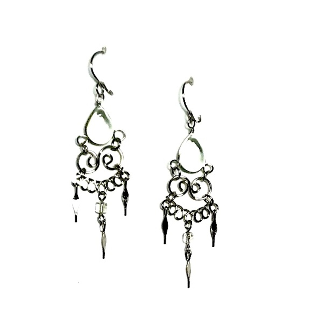 ☀️Clear teardrop dangle earrings